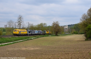 BB 67400 BB67300 BB69000 Train de Locomotives entre le dépôt de Nevers et celui de Clermont-FD