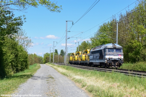 BB 67218 BB 69000 Train de Locomotives entre Nevers et Clermont-FD