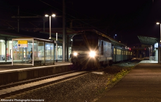 BB 67305 et RRR TER Moulins-Clermont assuré par la 67305 et RRR Auvergne