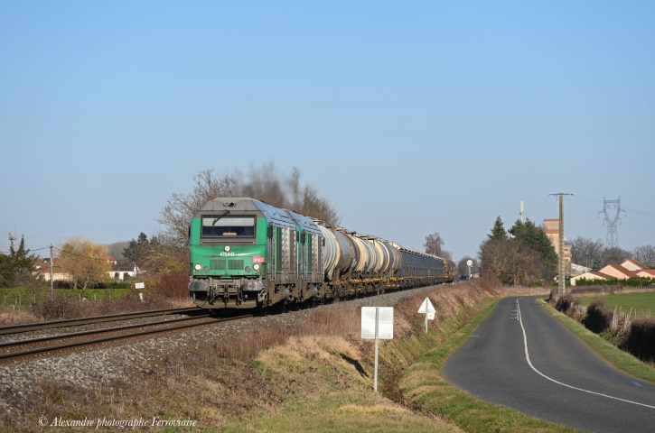 BB 75400 FRET Train Lavaufranche et St Chély pour ces deux BB 75400
Sibelin- St Germain des Fossés