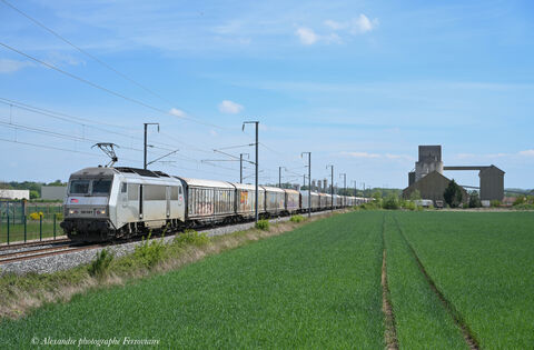 BB 26181 Fantôme La BB 26181 Fantôme assure le train de flotte depuis Clermont pour Villeneuve St Georges.