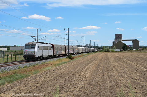 BB 26177 Fantôme Train de flotte entre Clermont et Villeneuve pour la BB 26177